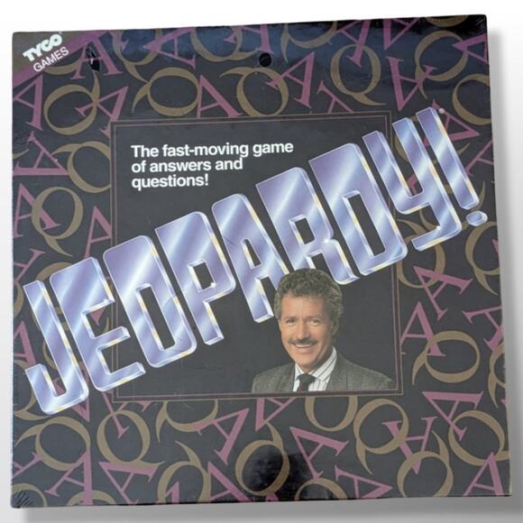 Jeopardy Board Game Masters Edition 1992 Tyco Alex Trebek New Vintage Sealed - Picture 3 of 3